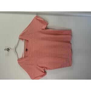 Lot of 2 Talbots Box Neck Coral and Navy Blue T-Shirts 3x Plus Size